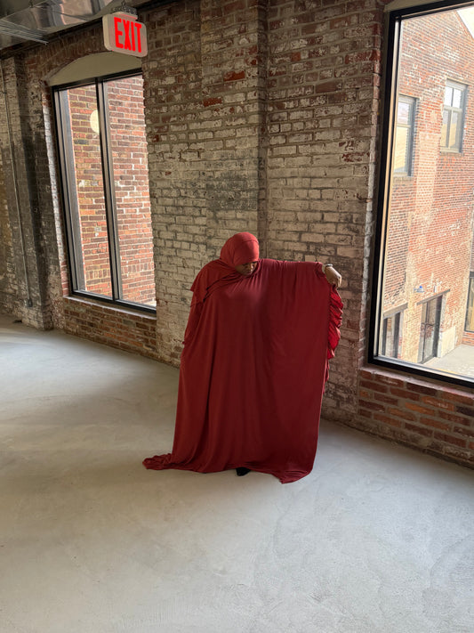 “MN” Signature Abaya w/Ruffles